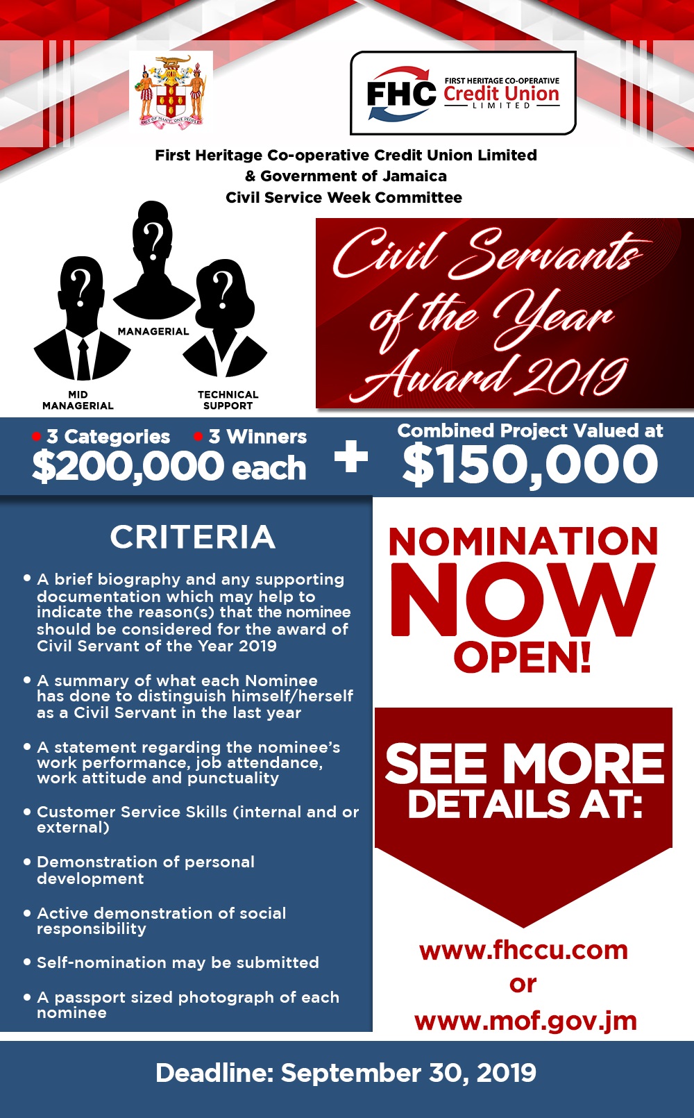 Civil servant of the year flyer