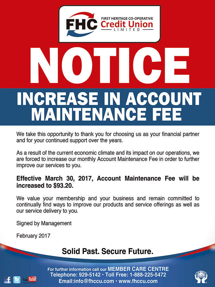 fee increase notice feb272017